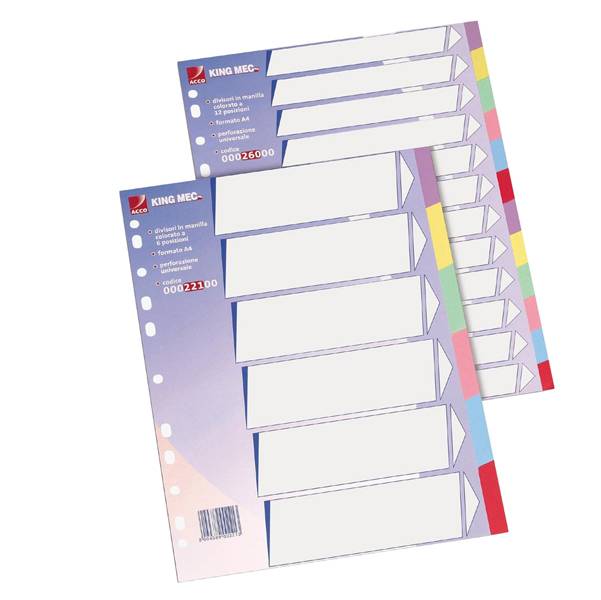 Divisori in Cartoncino Manilla Rexel - 12 Tasti - 00026000 (Assortiti)-0