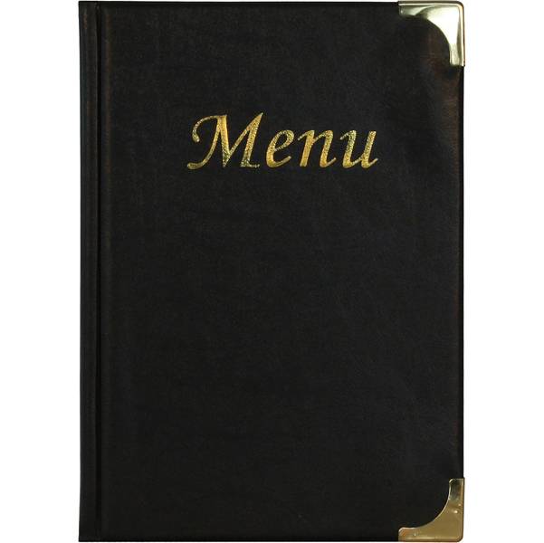 PortamenU' Basic - A5 - 23,7 x 17 cm - PVC - nero - 4+2 buste fisse incluse - Securit-0