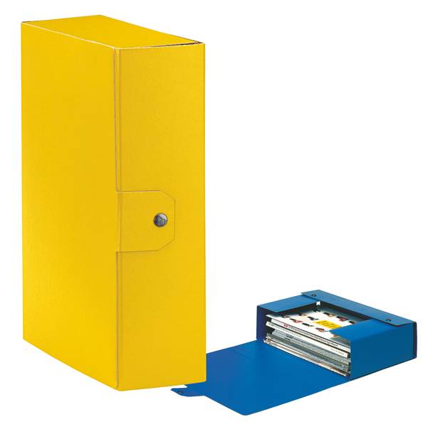 Scatola progetto Eurobox - dorso 10 cm - 25x35 cm - giallo - Esselte-0