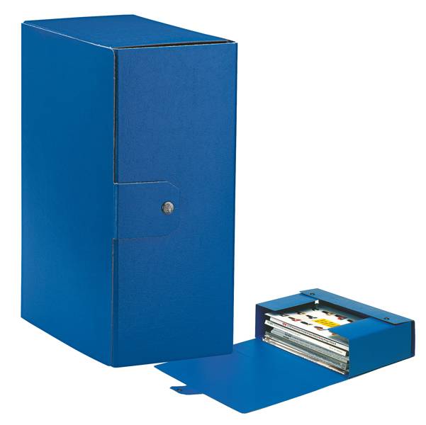 Scatola progetto Eurobox - dorso 15 cm - 25x35 cm - blu - Esselte-0