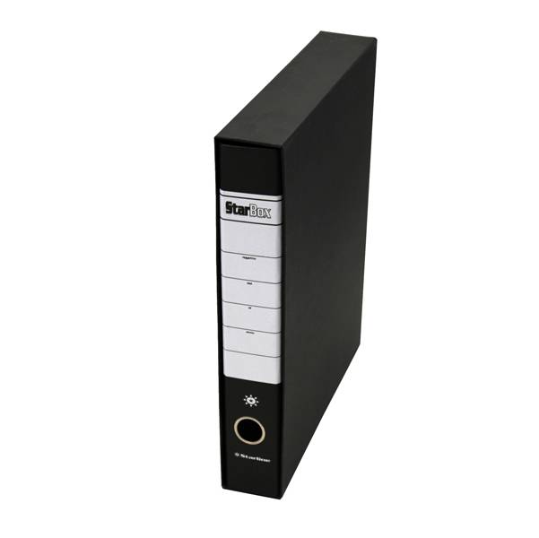 Registratore Starbox Starline - Protocollo - Dorso 5 - 23x33 cm - 0201930.NES (Nero)-0