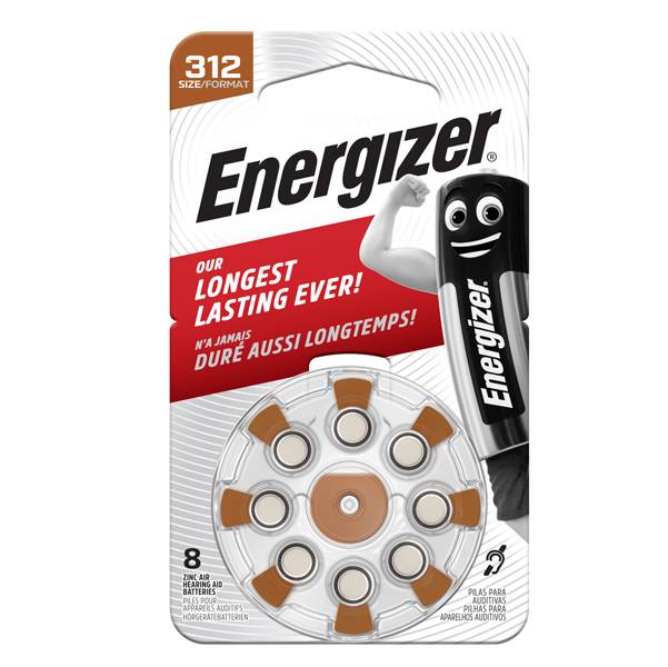 BLISTER 8 PILE PER APPARECCHI E301431800 ACUSTICI 312 ZINC A-0