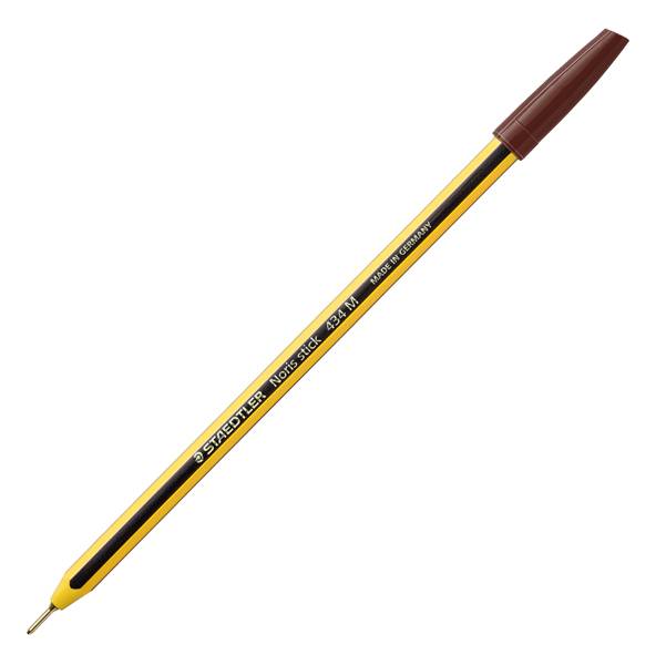 Penna a Sfera Noris Stick Staedtler - 1 mm - 434 76 (Marrone Conf. 10)-0