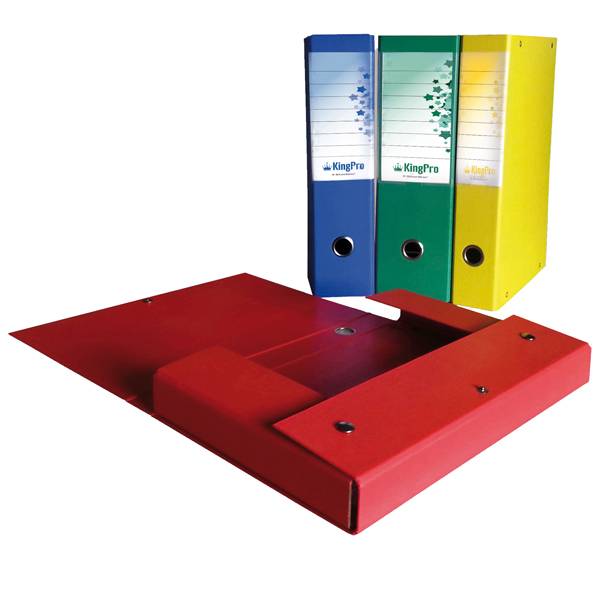 Scatola progetto KingPro - con portaetichetta - dorso 10 cm - giallo - Starline-0
