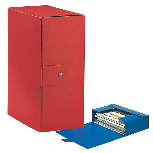 Scatola progetto Eurobox - dorso 15 cm - 25x35 cm - rosso - Esselte-0
