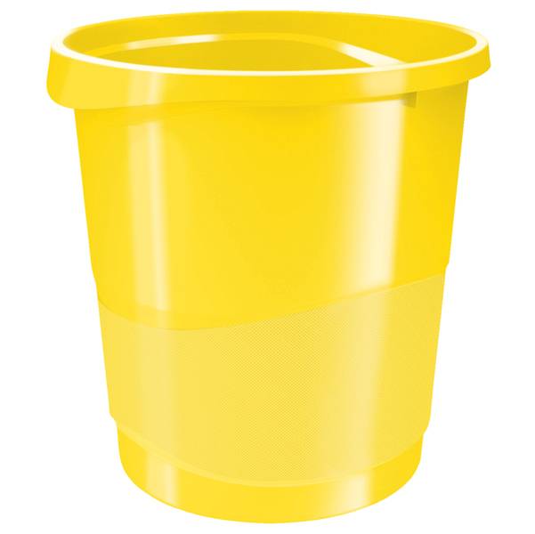Cestino Gettacarte Europost Esselte - 14 Litri - 28,5x32,2 cm - 623946 (Giallo)-0