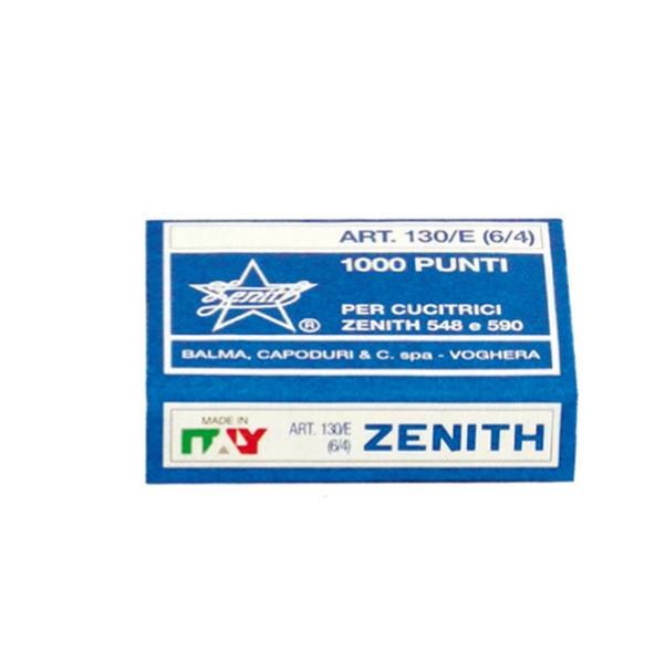 Punti Metallici per Cucitrice Zenith - 130/E 6/4 - 0311301401 (Conf. 10000)-0
