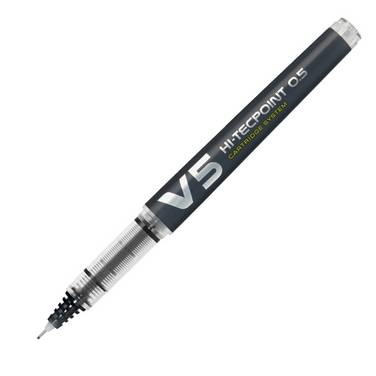 Penna Roller V5 Refillable Pilot - 0,5 mm - 040325 (Nero)