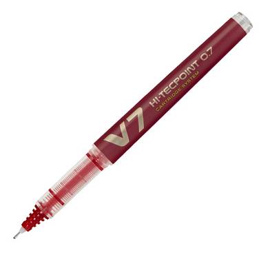 Penna Roller Hi-Techpoint V7 Refillable Pilot - 0,7 mm - 040347 (Rosso)