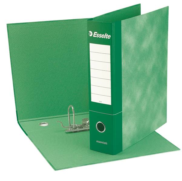 Registratore Essentials G73 Esselte - Commerciale - Dorso 8 - 23x30 cm - 390773180 (Verde Conf. 6)-0