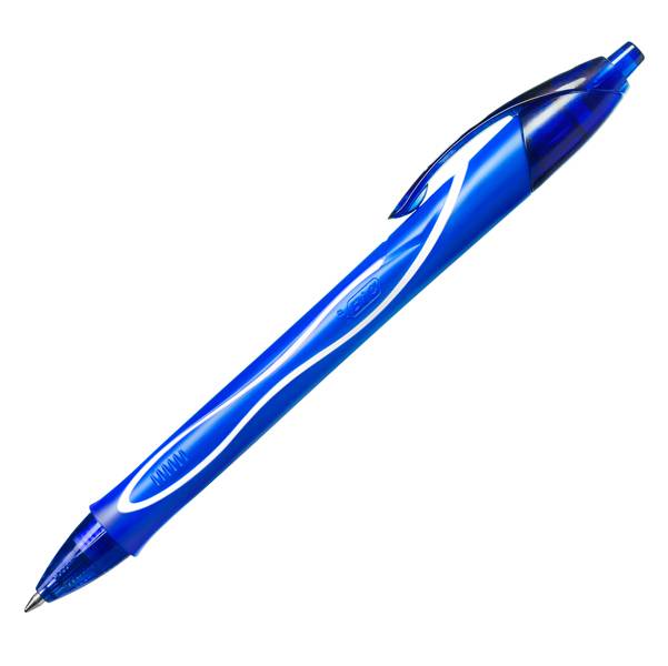 BIC Gel-ocity Quick Dry Blu Penna a sfera retrattile a clip Medio 12 pz-0