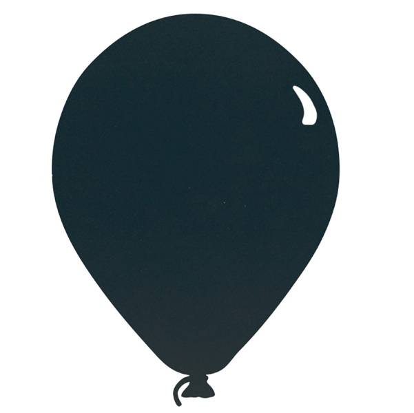 Lavagna da parete Silhouette - 39,6x29 cm - forma palloncino - nero - Securit-0