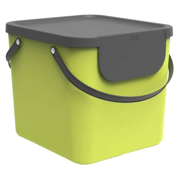 Pattumiera Albula - 40 L - verde lime - Rotho-0