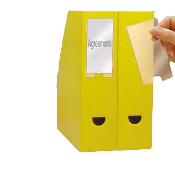 Porta Etichette Adesive 3L - Con Etichetta - 75x150 mm - S852350 (Trasparente Conf. 3)