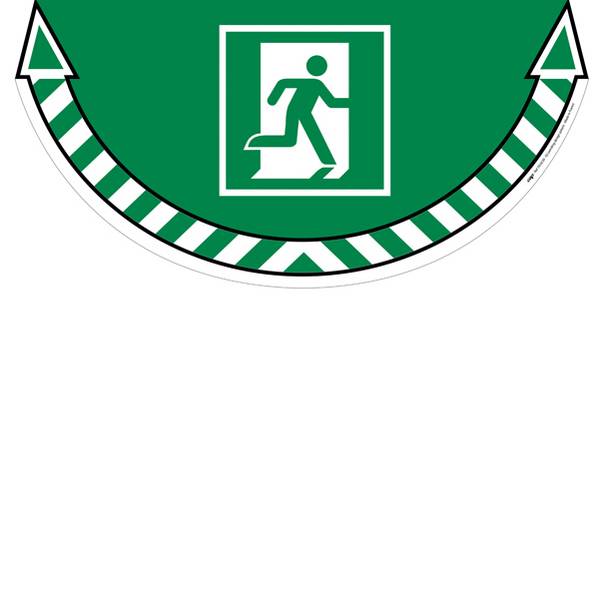 Adesivo di Segnalazione CEP - 7010/20 (Uscita di Emergenza Verde)