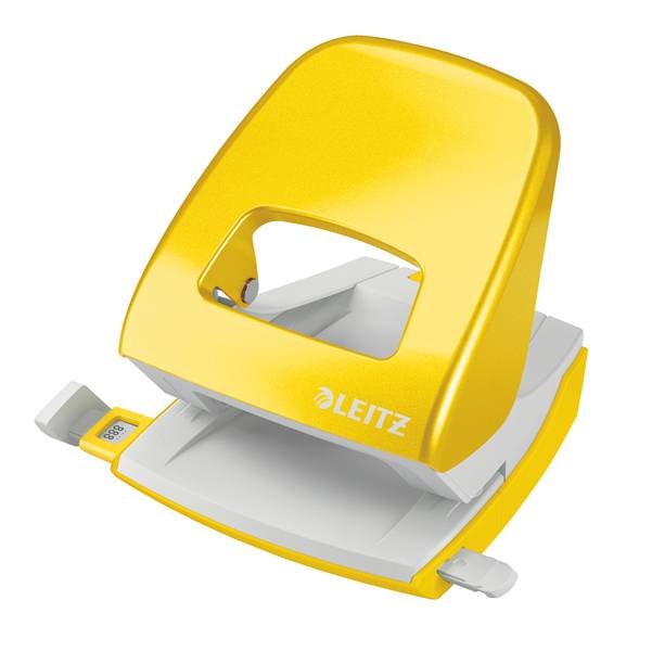 Perforatore Leitz 5008 Wow giallo metallizzato-0