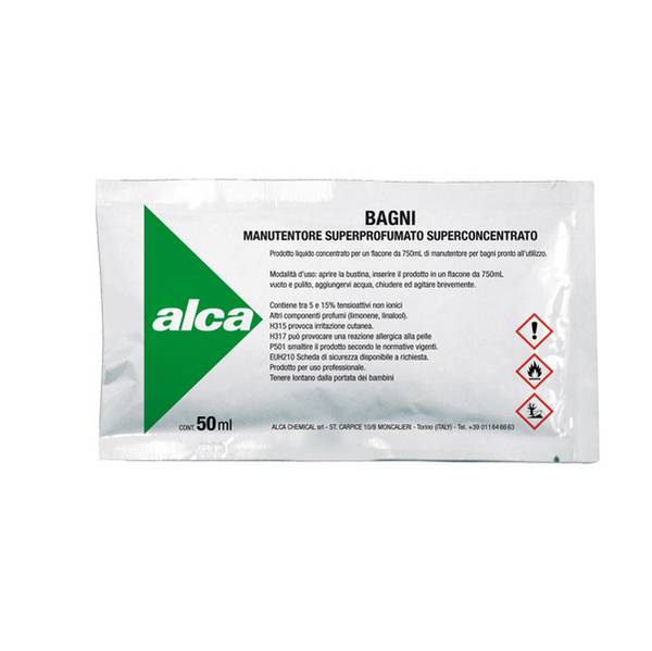 Manutentore Bagni in Bustina Linea Monodose Alca - ALC1039 (Superprofumato 50 ml)