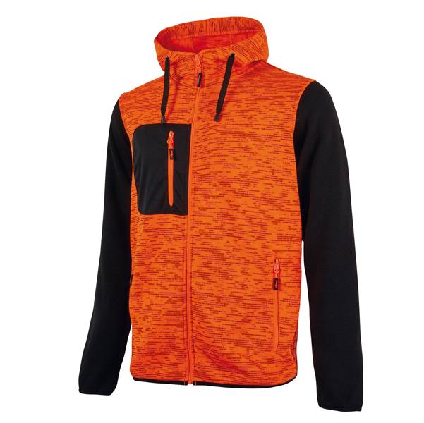 Felpa da Lavoro Rainbow U-Power - Taglia L - EY174OF-L (Arancione e Nero)-0