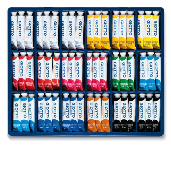 Vetrine assortimento - 21ml - colori assortiti - Giotto - 108 tubetti assortiti-0
