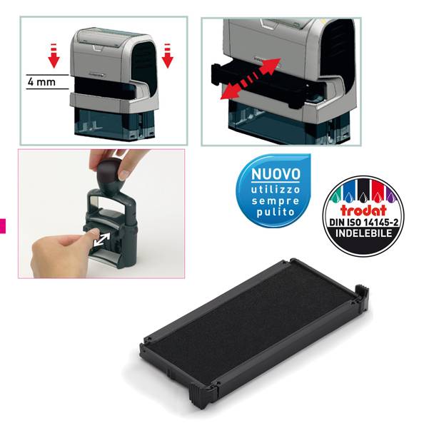 Trodat 6/4914 timbro e inchiostro Nero 1 pz-0