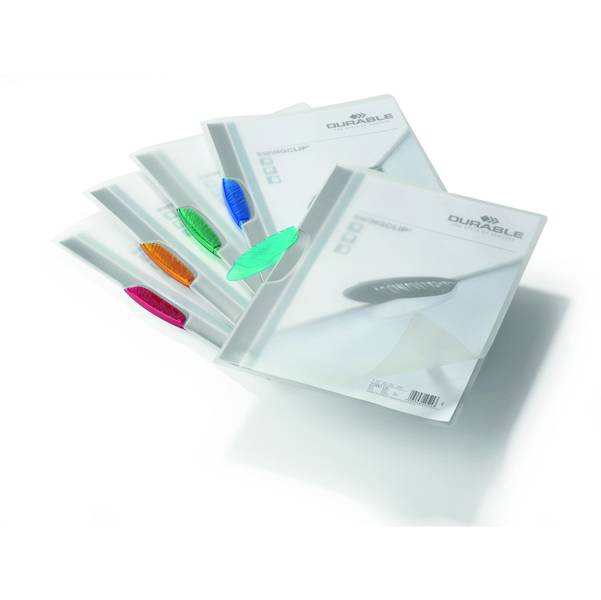 Cartellina ppl swingclip A4 per 30 fogli pz.5 clip colori assortiti-0