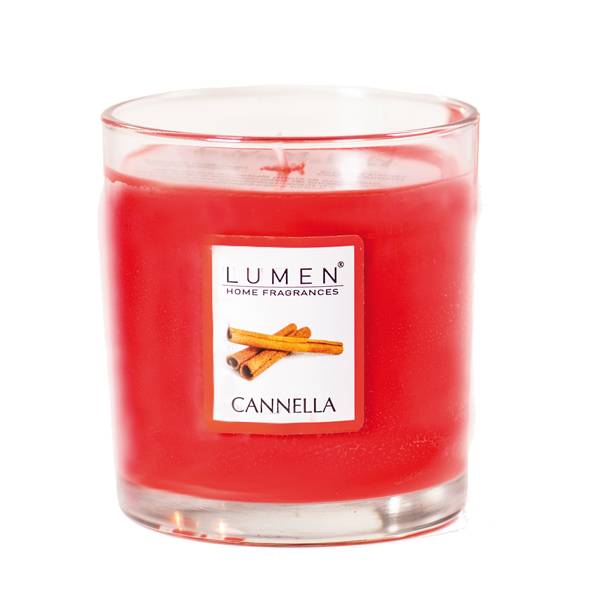 Candela in bicchiere - cannella - Lumen-0