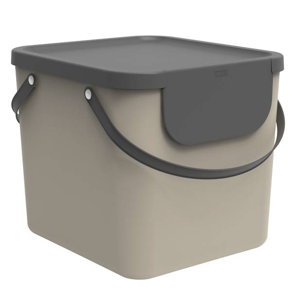 Pattumiera Albula - 40 L - cappuccino - Rotho-0