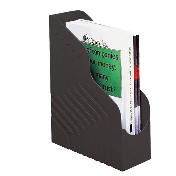 Portariviste Magazine Rack Jumbo Rexel - 10x25x32 cm - 00049110 (Nero)-0