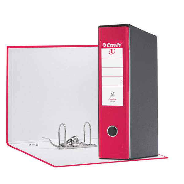 Registratore Eurofile G55 Esselte - Protocollo - Dorso 8 - 23x33 cm - 390755900 (Fucsia)