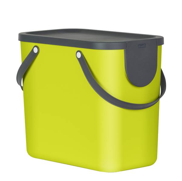 Pattumiera Albula - 25 L - verde lime - Rotho-0