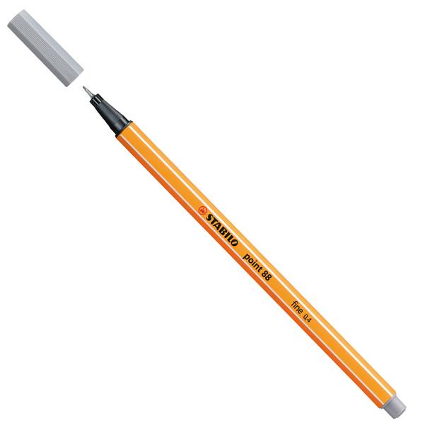 Fineliner Point 88 Stabilo - 0,4 mm - 88/95 (Grigio Medio Conf. 10)-0
