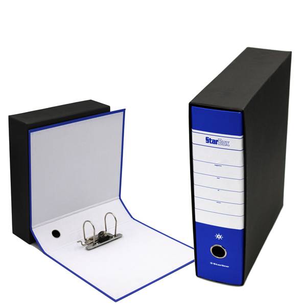 Registratore Starbox Starline - Commerciale - Dorso 8 - 23x30 cm - 0201935.BL (Blu)-0
