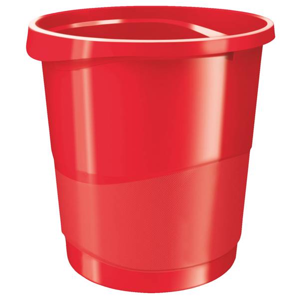 Cestino Gettacarte Europost Esselte - 14 Litri - 28,5x32,2 cm - 623947 (Rosso)-0