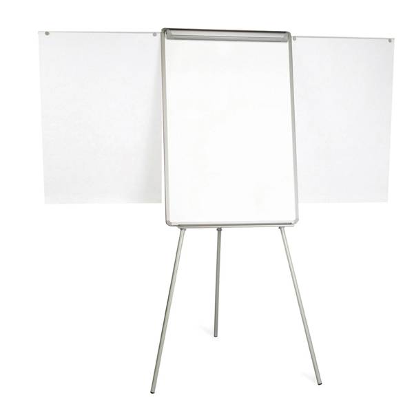 Lavagna portablocco con bracci estensibili - 70x102 cm - bianco - Starline-0