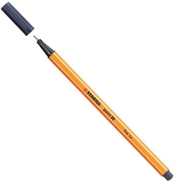 Fineliner Point 88 Stabilo - 0,4 mm - 88/98 (Grigio Payne Conf. 10)-0