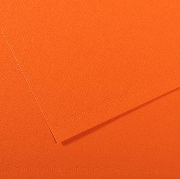 Foglio MI-TEINTES A4 cm 160 gr. 453 arancione (Conf.25)-0
