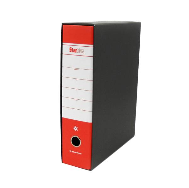 Registratore Starbox Starline - Protocollo - Dorso 8 - 23x33 cm (Rosso Conf. 12)-0
