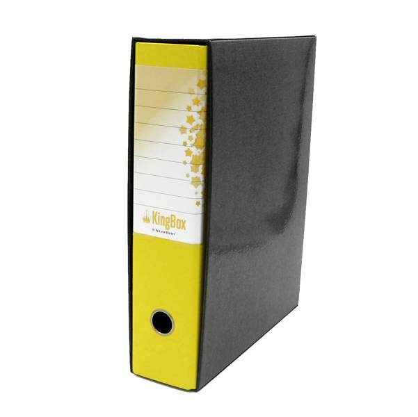 Registratore Kingbox Starline - Protocollo - Dorso 8 - 28,5x35,5 cm - RXP8GI (Giallo)-0