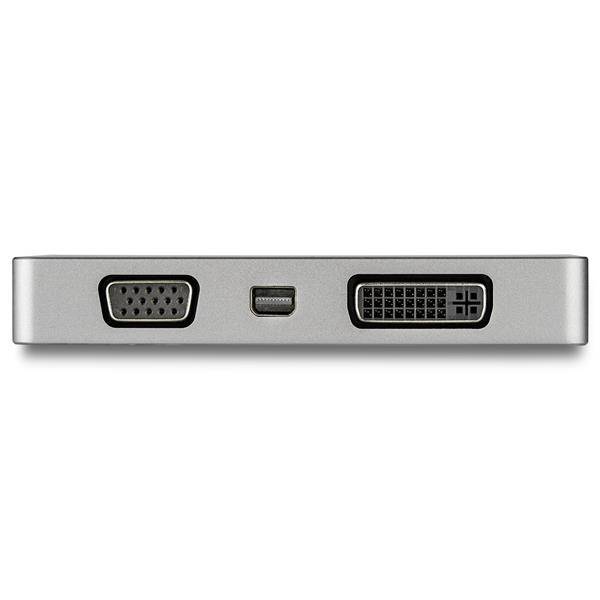 StarTech.com Adattatore Multiporta Video USB-C 4 in 1 in Alluminio - 4K 60Hz - Grigio Siderale (CDPVDHDMDP2G)-3