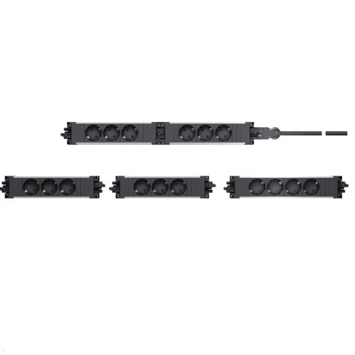 BACHMANN STEP BASE contatto di terra, 5x CEE7/3, nero-1