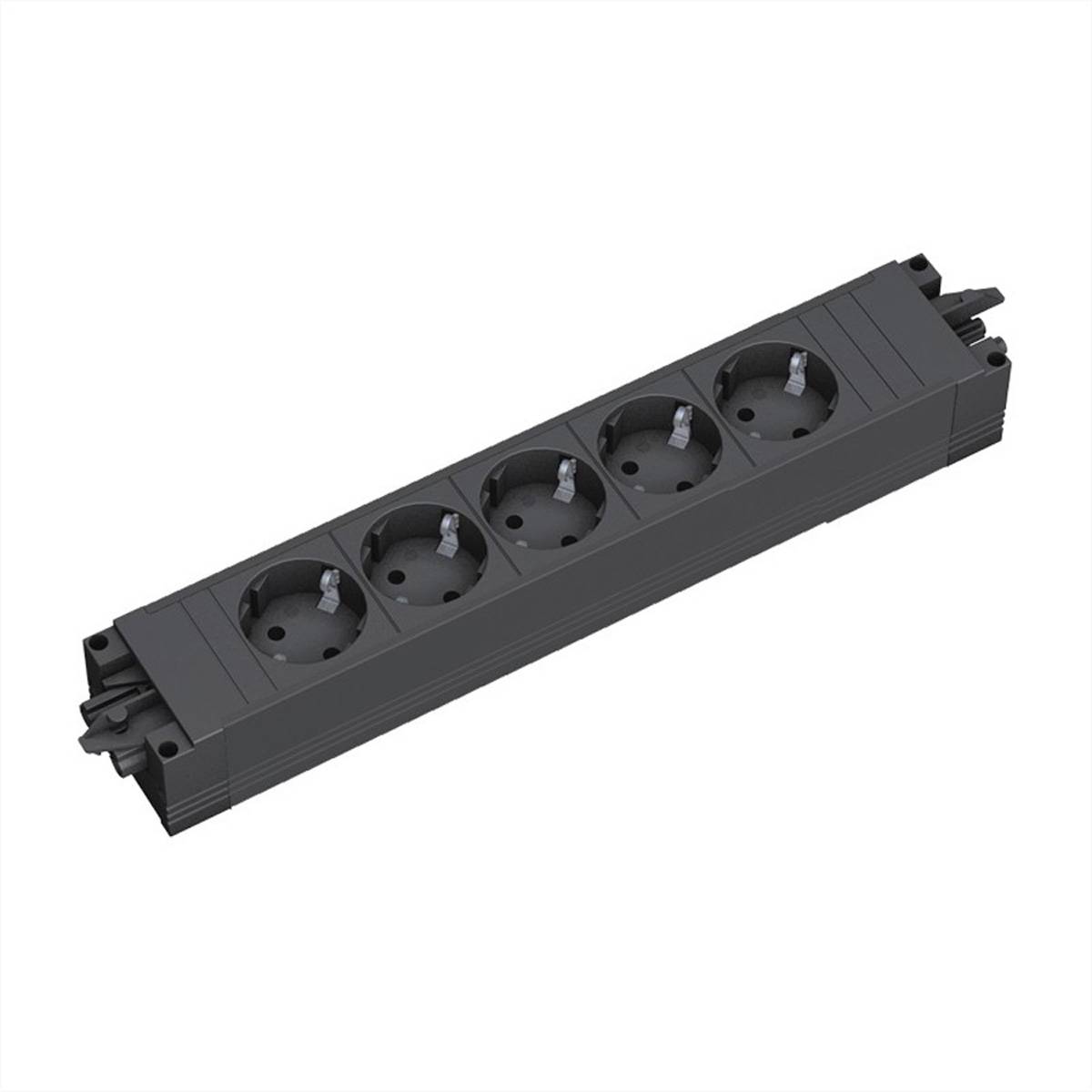 BACHMANN STEP BASE contatto di terra, 5x CEE7/3, nero-0