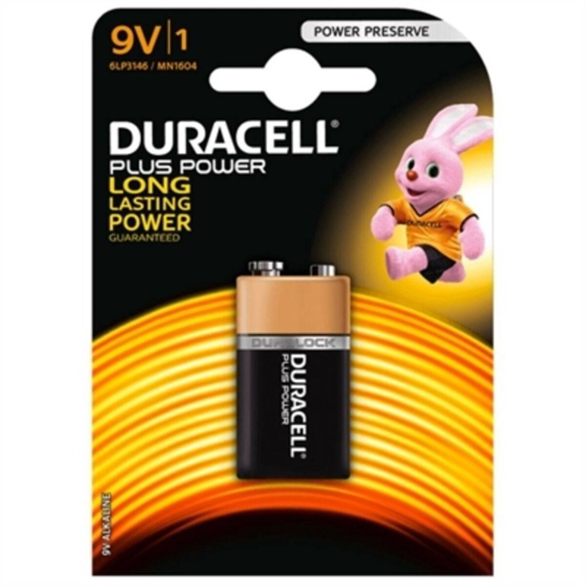 Wentronic 6LR61 9V Duracell Plus 1-BL - Alkali - Prismatic - 9V - 17,5 x 48,5 x 26,5 mm - Schwarz - Gold (48510)-0