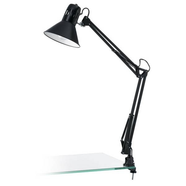 Lampada Da Tavolo Contemporanea Firmo Acciaio Nero Nero Lucido 1 Luce E27