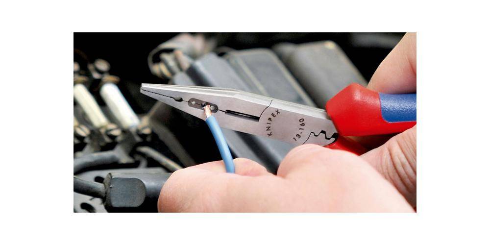 Pinza combinata per elettricisti e cablatori - con manici rivestiti in resina sintetica-3