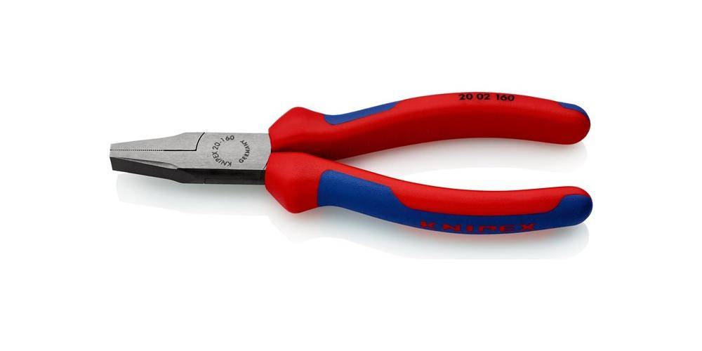 Pinza per meccanica a becchi piatti diritti - con manici rivestiti in materiale bicomponente-0