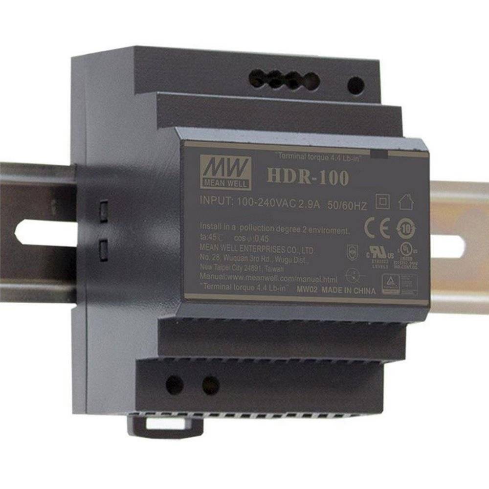 Mean Well - HDR-100-15N - 100Watt 12 V-0
