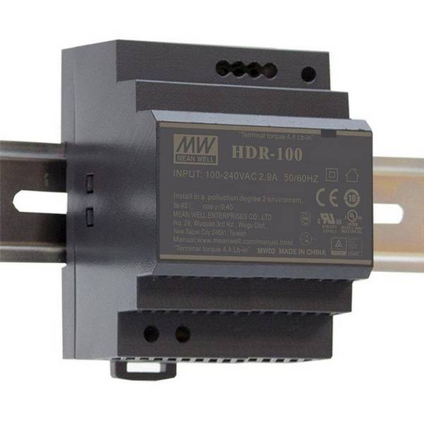 Mean Well - HDR-100-15N   - 100Watt 12 V