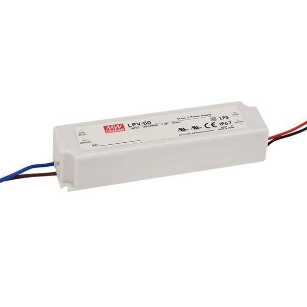 LPV-60-5 - Alimentatore LED Mean Well Tensione Costante - 60W - 5V - IP67