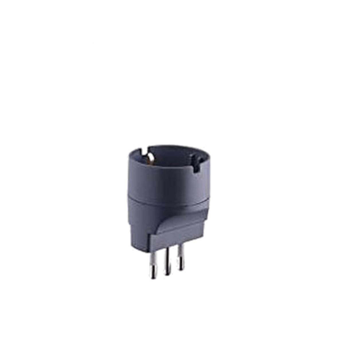 Adattatore spina S11 (piccola) e presa Schuko 10A - Adattatore presa schuko 2 poli + terra 10A.-1