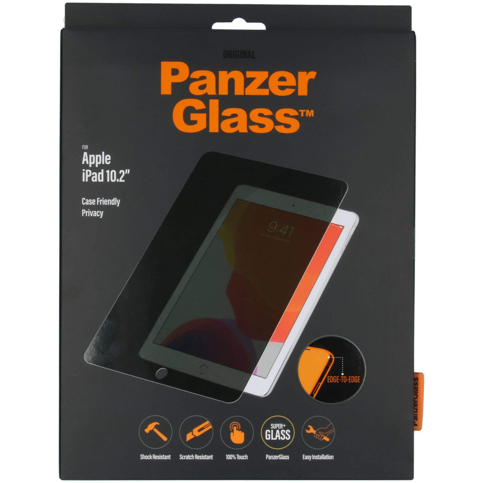 PanzerGlass Privacy Edge-to-Edge Pellicola di protezione per display Apple iPad 10.2" (7. Gen, 2019), iPad 10.2" (8. Gen-1